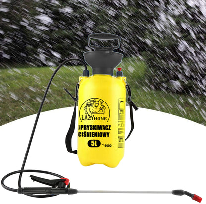 LAZYhome Druck-Gartenspritze 5L / 8L Handgerät mit verstellbarem Langlanze | Pflanzen-, Garten-, Schrebergarten- und Gewächshausespritze | Effiziente Pumpe, Strahlverstellung, bequemer Tragegurt | Leichte und langlebige Spritze für Düngemittel, Pflanzensc