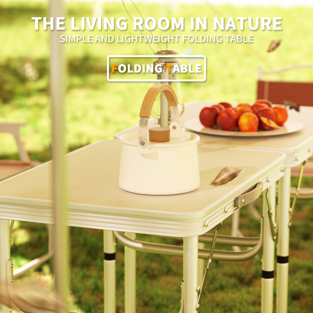 Camping-Klapptisch, faltbar für Garten und Balkon – Detailansicht 6