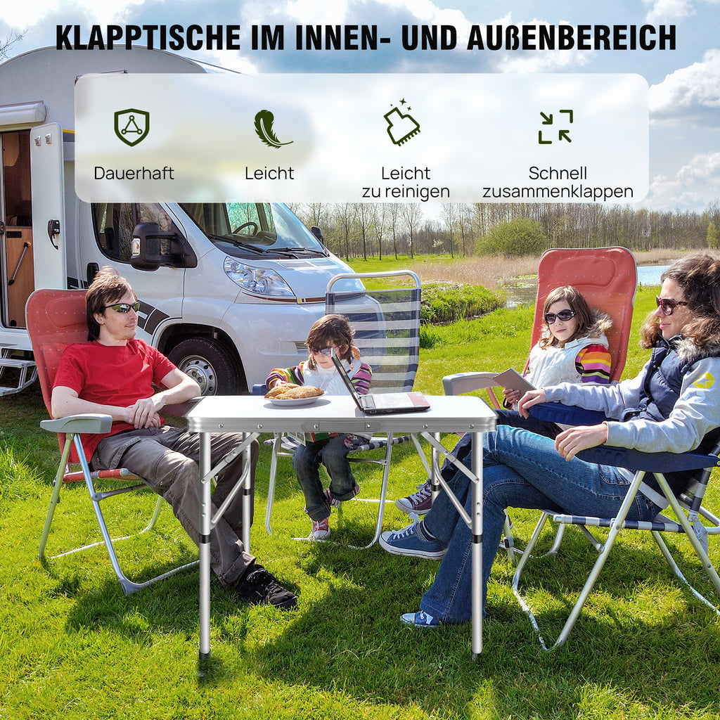 Camping-Klapptisch, faltbar für Garten und Balkon – Detailansicht 17