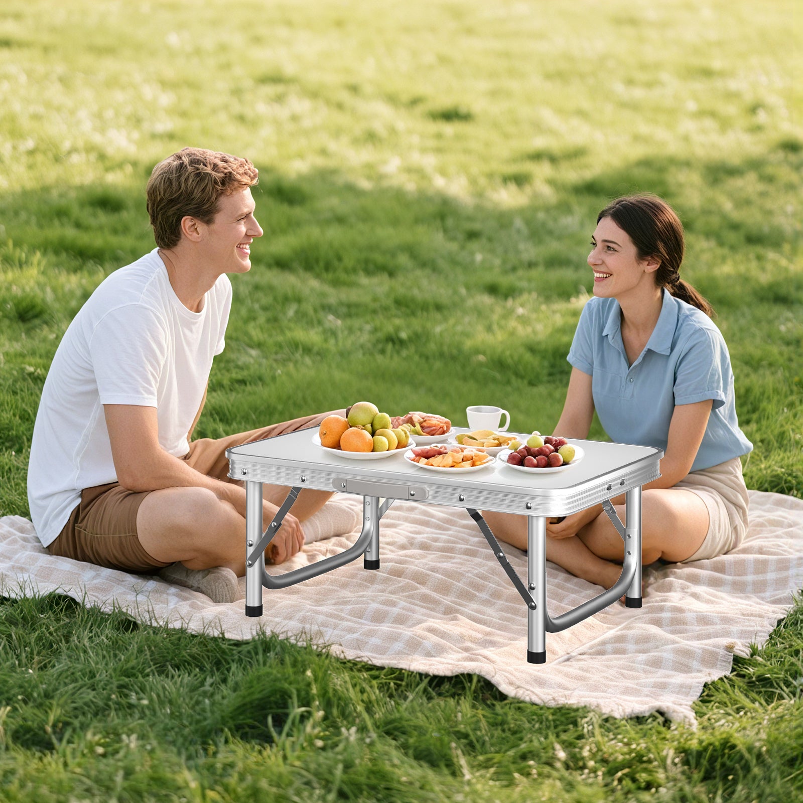 Camping-Klapptisch, faltbar für Garten und Balkon – Detailansicht 21