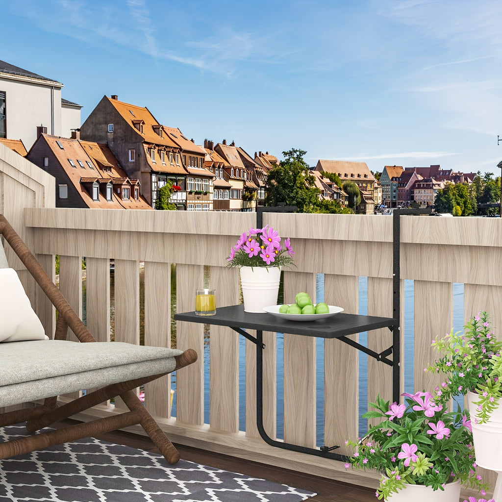 Camping-Klapptisch, Rattan für Garten und Balkon – Detailansicht 6