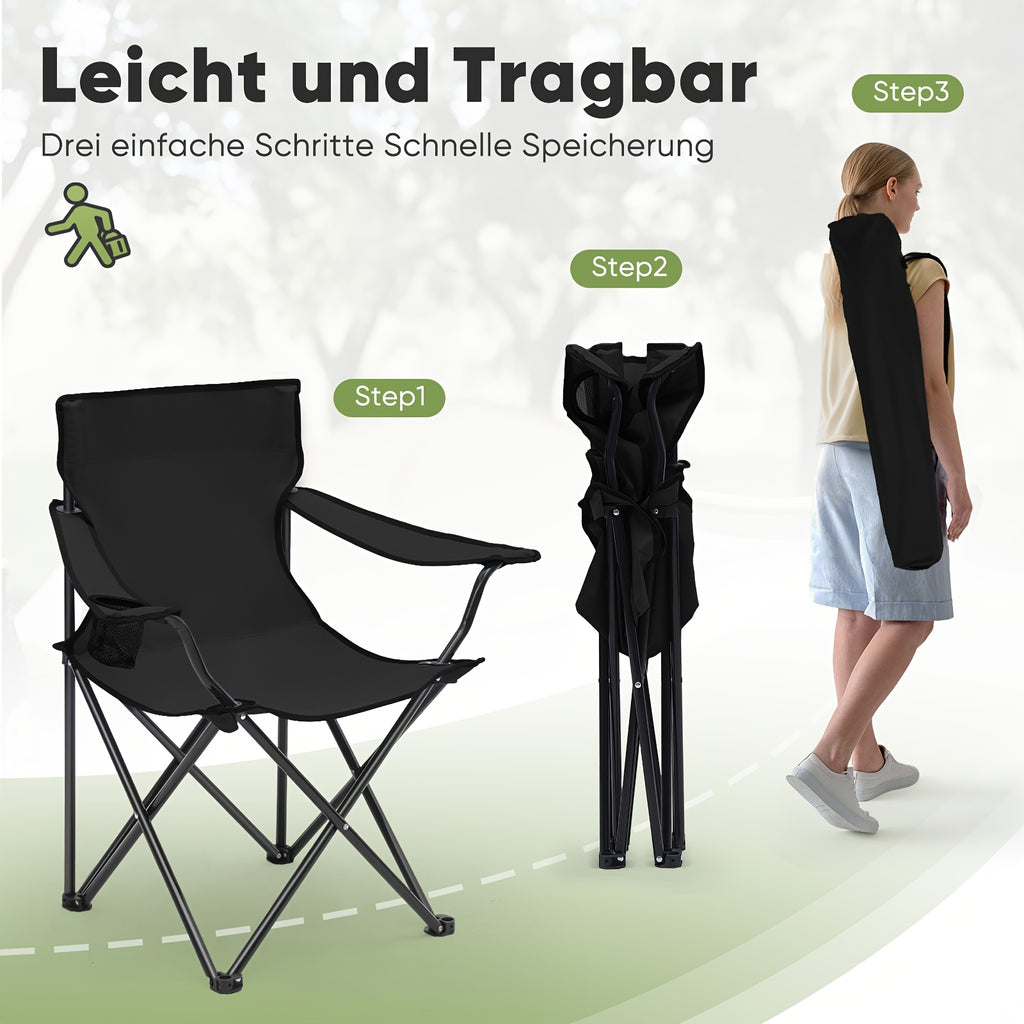 Campingstuhl, faltbar für Wohnen und Sitzen – Detailansicht 6