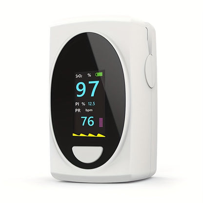 [Lokales Lager] Pulsoximeter Fingerspitzen-Gerät, Sauerstoffsättigungsmesser, SPO2-Sättigungs-Herzfrequenz-Blutsauerstoff-Fingermessgerät, Oximetro De Dedo Digital, OLED-Bildschirm & Ein-Knopf-Bedienung, ohne Batterie