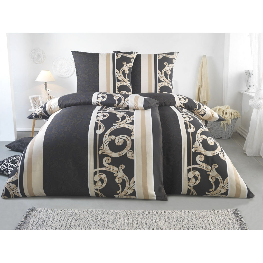 Bettwäsche 135x200 4teilig - Bettwäsche Set Allergiker geeignet - Bettbezug 135 x 200 & Kissenbezug 80x80 | modern & hochwertig