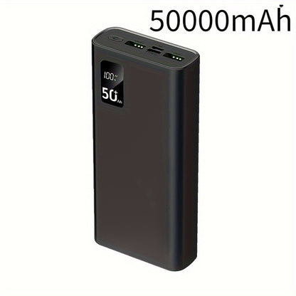 PD22.5W Super-Schnellladung, 50000mAh Großer Akku Tragbares Powerbank, LED-Stromanzeige/Mehrfach-Ausgangsanschlüsse, Schnellladung für Handys/Elektronikgeräte  mehr, Outdoor-Notstromversorgung, Geschenk für Verwandte  Freunde 2.5
