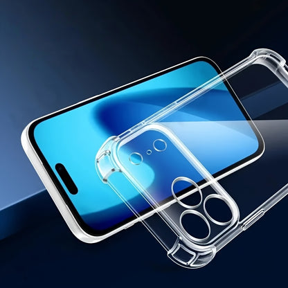 Handyhülle: Luxuriöse stoßfeste transparente TPU-Handyhülle für iPhone 17, kompatibel mit Modellen 16, 15, 14, 13, 12, 11 Pro Max, 16, 8, 7 Plus, Xs Max, Xr, 7 Rückseite. Stoßfeste Schutzhülle, Rückseitenzubehör, klar  schön