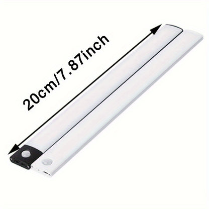 Set mit 2 LED-Bewegungsmelderleuchten - Kabellos, magnetische USB-aufladbare Beleuchtung für Schränke und Kleiderschränke, einstellbare Farbtemperatur und Helligkeit