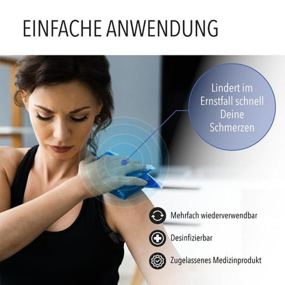 Kalt-Warm-Kompresse – Wiederverwendbares Gelpad für Wärme- & Kältetherapie bei Schmerzen, Verspannungen & Verletzungen | Mikrowellen- & Gefrierschrankgeeignet