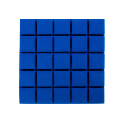 1 Stück 50x50 cm 3D-Akustikschwammpanel mit erhabenen Würfeln zur Raumakustik, Schalldämmung, Echoreduzierung, Innenraumakustikverbesserung, Dekorationspanel - Mehrere Farben, Keine Selbstklebeschicht