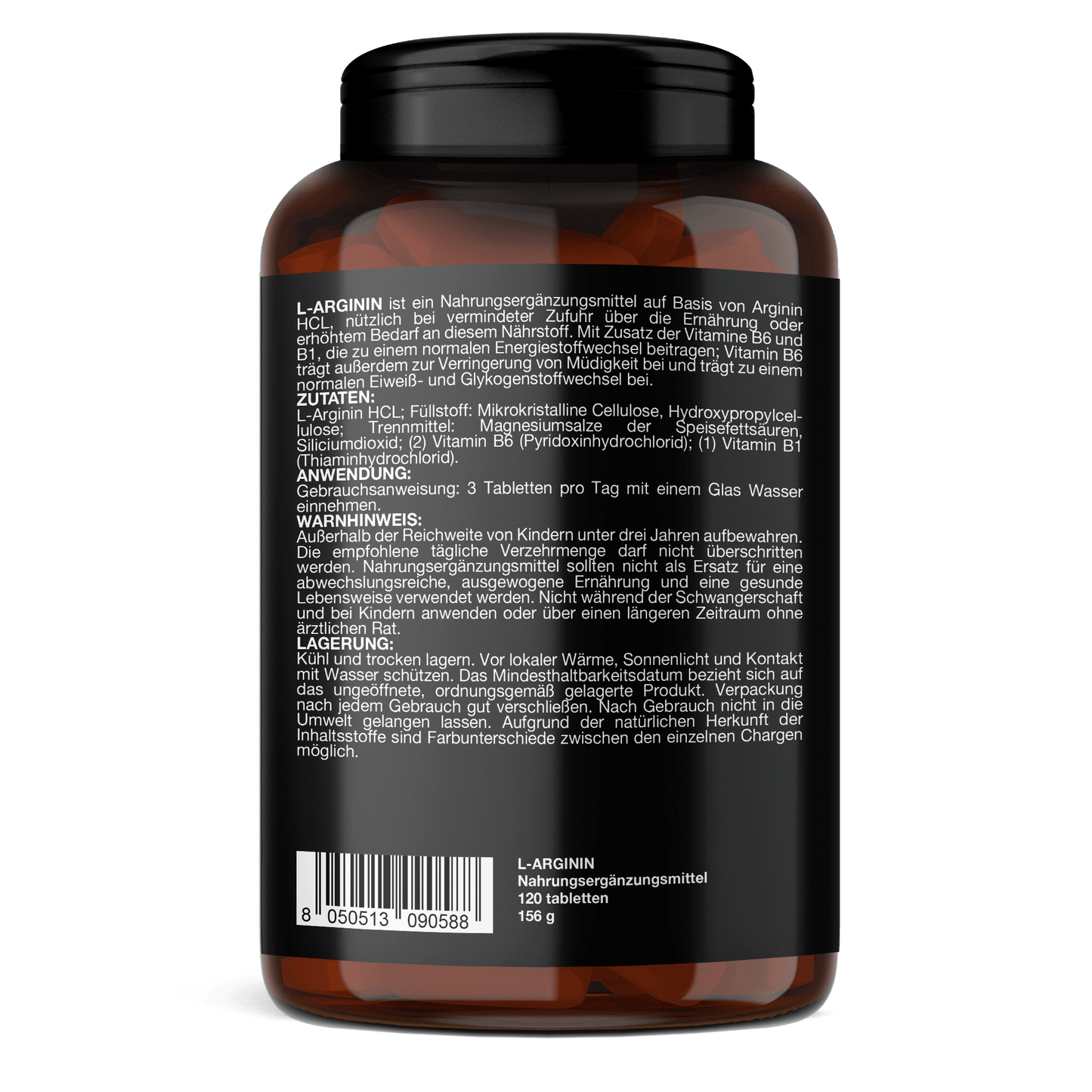 T-Rex Integratori L-Arginin 1000 mg mit Vitamin B1 und B6 – 120 Tabletten L-Arginin HCL, Vegan, Made in Italy