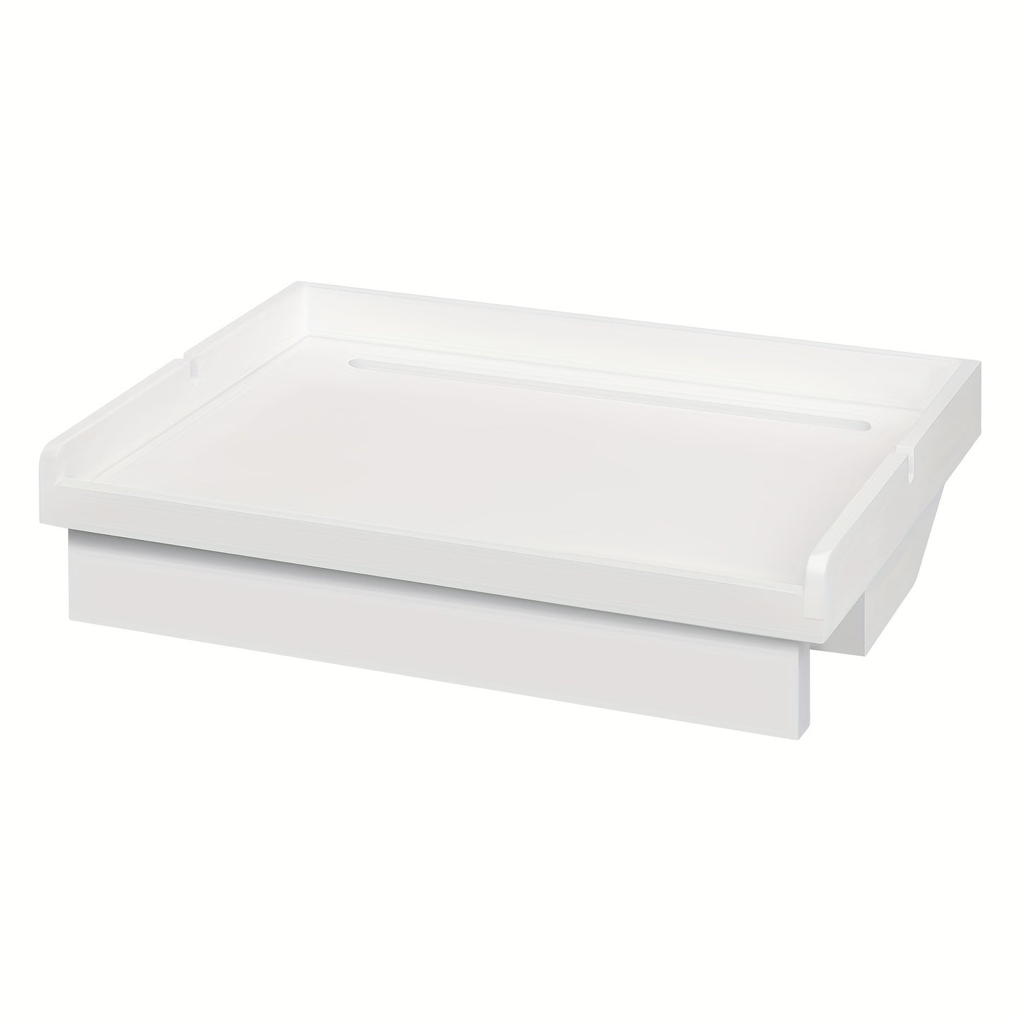 1 Stk. Bambus Nachttisch Schmaler Nachttisch Schlafzimmer Möbel Hängender Nachttisch Clip-on Bettrahmen Geeignet für Loftbett Etagenbett Hängender Nachttisch Breite 33x Höhe 8x Tiefe 24 cm Weiß