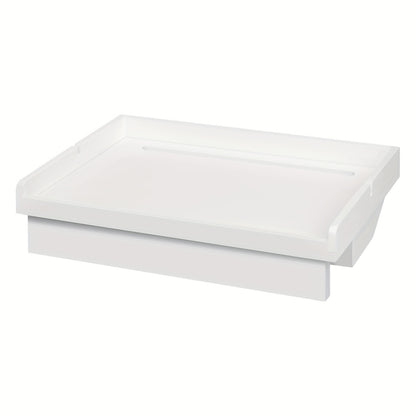 1 Stk. Bambus Nachttisch Schmaler Nachttisch Schlafzimmer Möbel Hängender Nachttisch Clip-on Bettrahmen Geeignet für Loftbett Etagenbett Hängender Nachttisch Breite 33x Höhe 8x Tiefe 24 cm Weiß