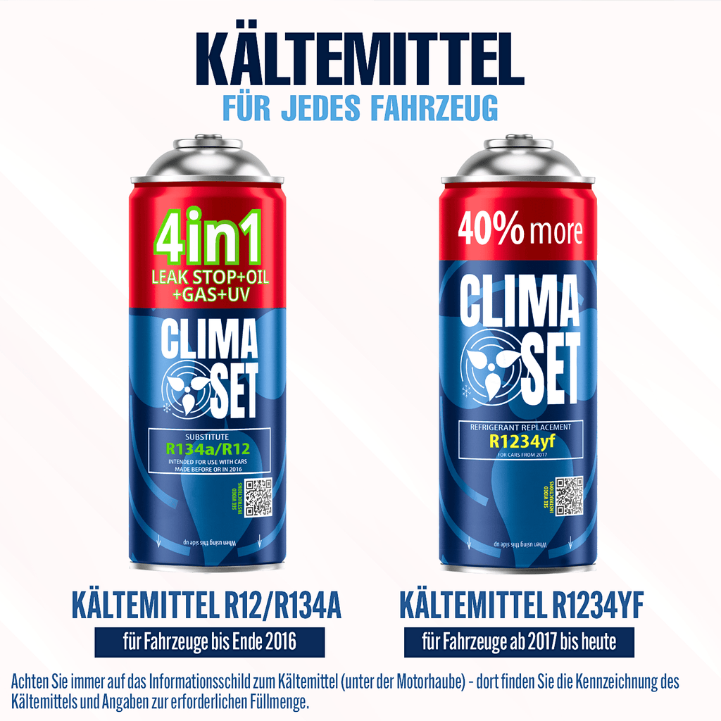 Climaset 4W1 R134A, 235G für Fahrzeug und unterwegs – Detailansicht 8