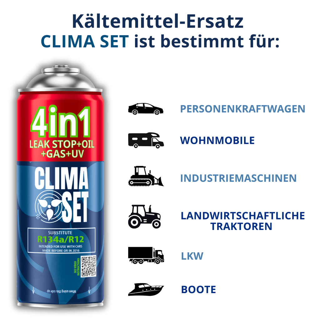 Climaset 4W1 R134A, 235G für Fahrzeug und unterwegs – Detailansicht 11