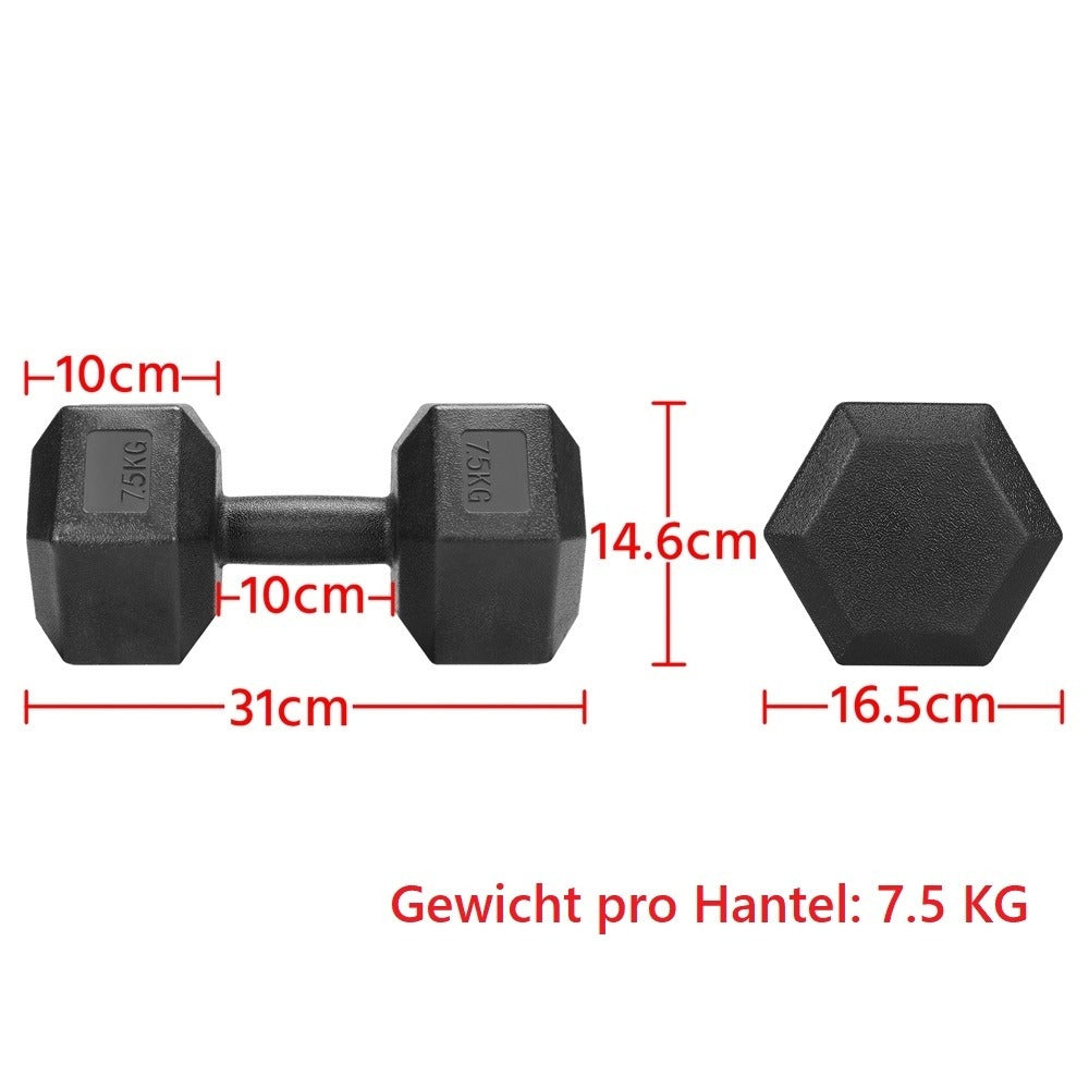 Costoffs 2er-Set Hantel Kurzhanteln Hantelgewicht, 4.0 Kilogramm für Krafttraining und Alltag – Detailansicht 12