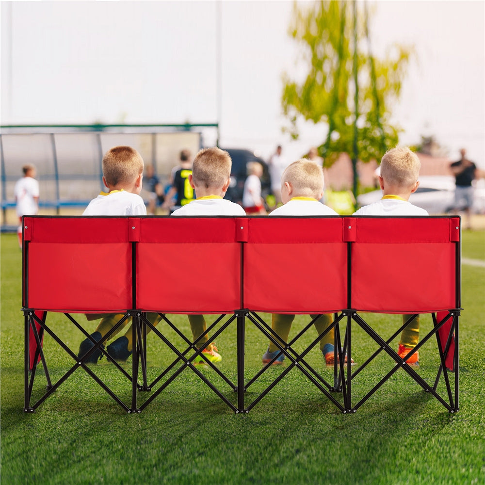 Costoffs Campingbank Tragbare Ersatzbank Klappbank, Schwarz für Camping und Reisen – Detailansicht 7