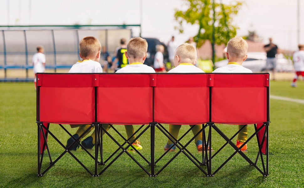 Costoffs Campingbank Tragbare Ersatzbank Klappbank, Schwarz für Camping und Reisen – Detailansicht 11
