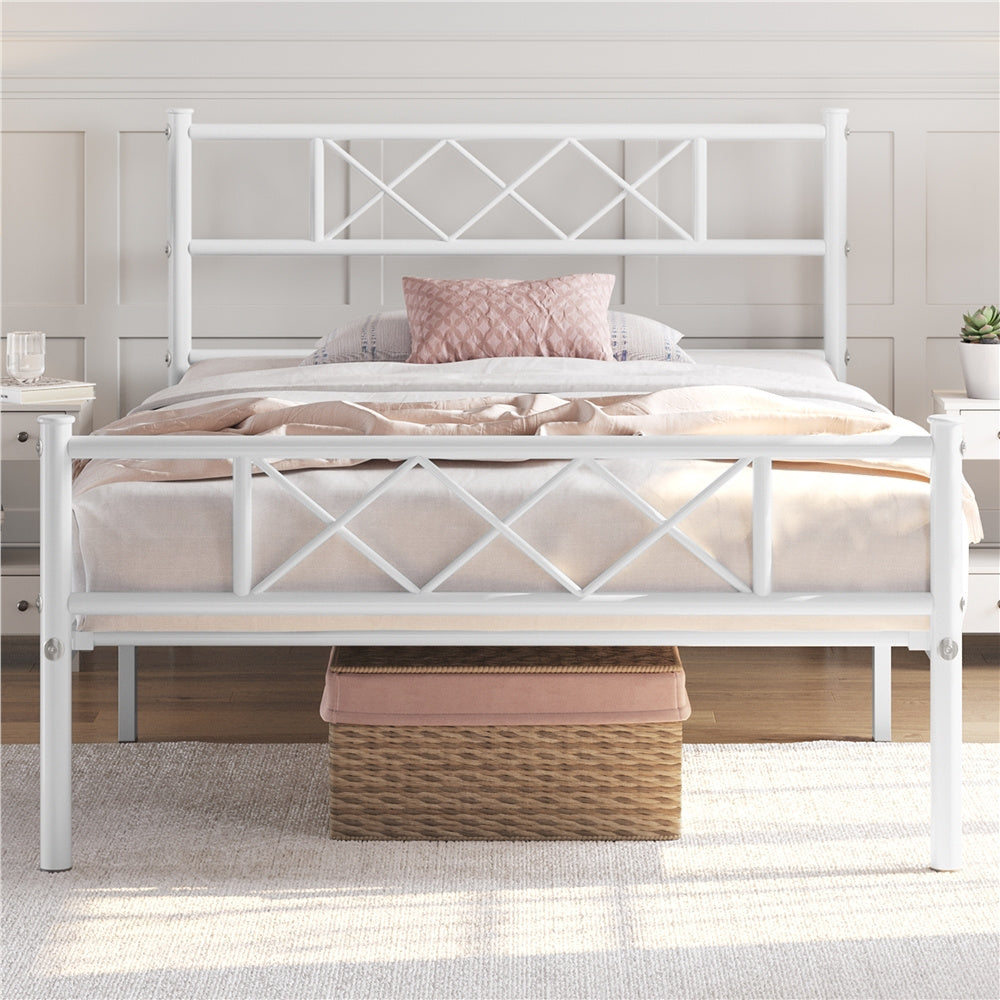 Costoffs Metallbett Einzelbett, 200 cm für Schlafzimmer und Bett – Detailansicht 4