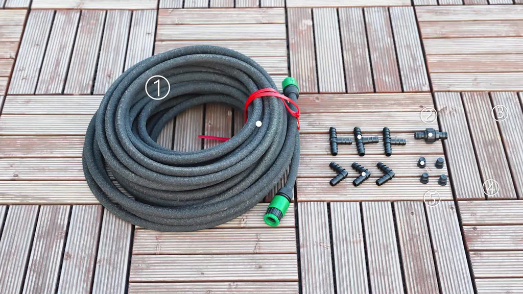 Costoffs Perlschlauch Gartenbewässerung, ca. 30 m für Garten und Terrasse – Detailansicht 8