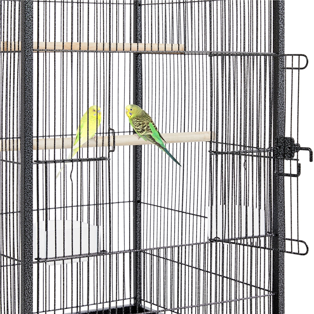 Costoffs Vogelkäfig, Schwarz für Haustiere – Detailansicht 11