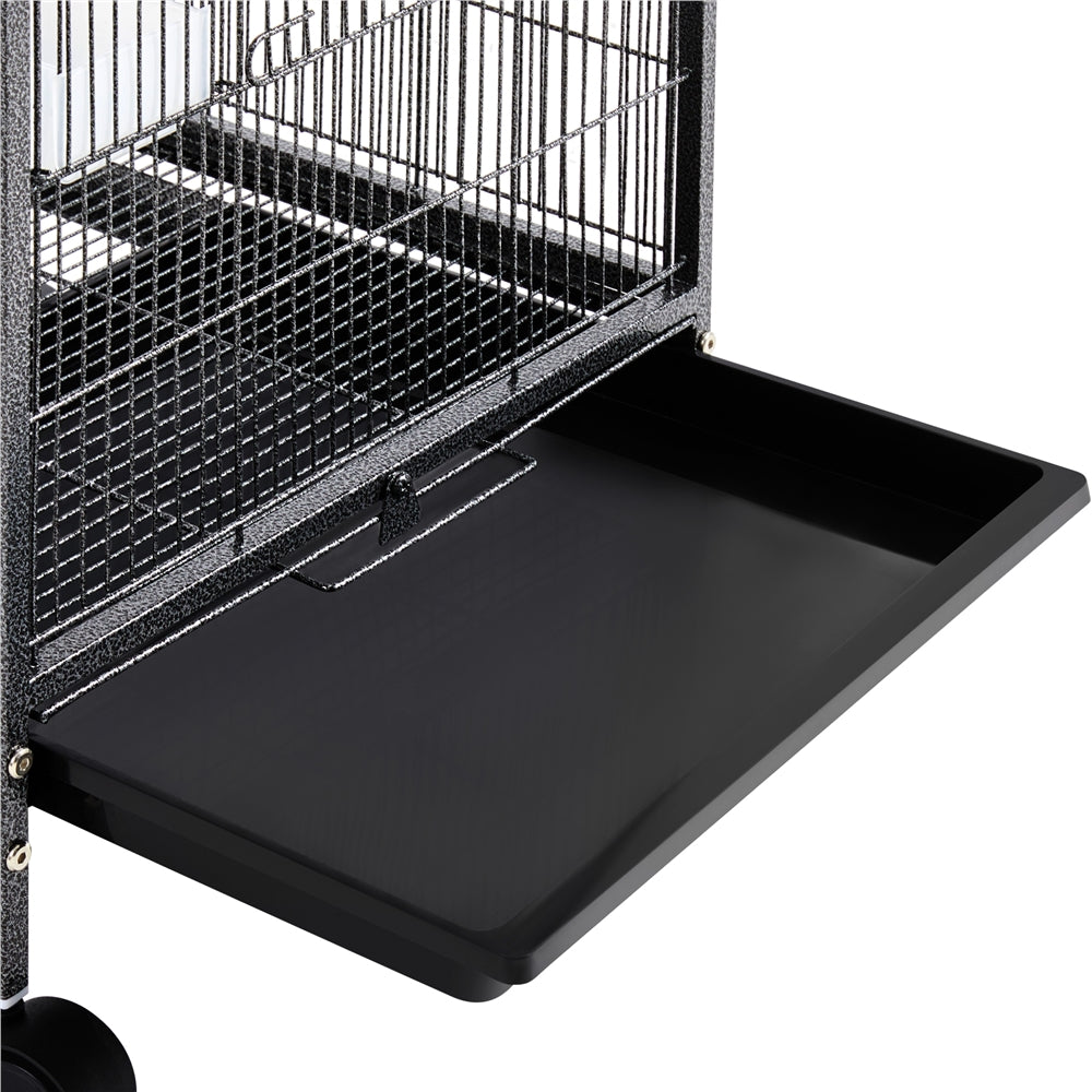 Costoffs Vogelkäfig, Schwarz für Haustiere – Detailansicht 13