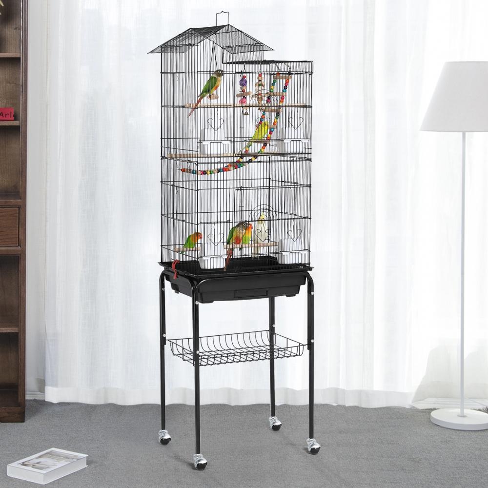 Costoffs Vogelkäfig, Weiß für Zuhause und Haustiere – Detailansicht 3