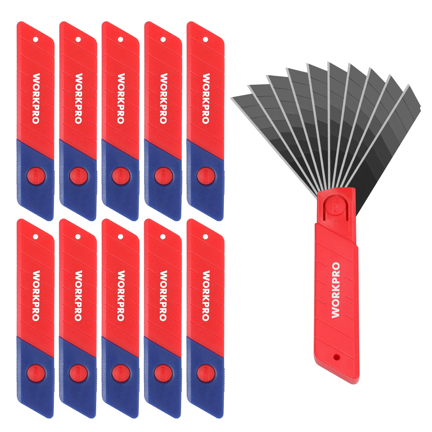 Cuttermesser Klingen, 18mm für Profis und Teppichmesser Cuttermesser inkl – Hauptansicht