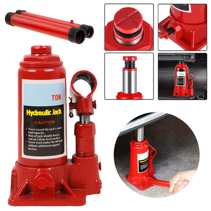 Hydraulischer Wagenheber, Hydraulikwagenheber, Flaschenwagenheber, Hebe-Wagenheber, Professioneller Hydraulik-Wagenheber, Kompakter Hydraulik-Wagenheber für LKWs, Autoreparatur-Wagenheber, Rot