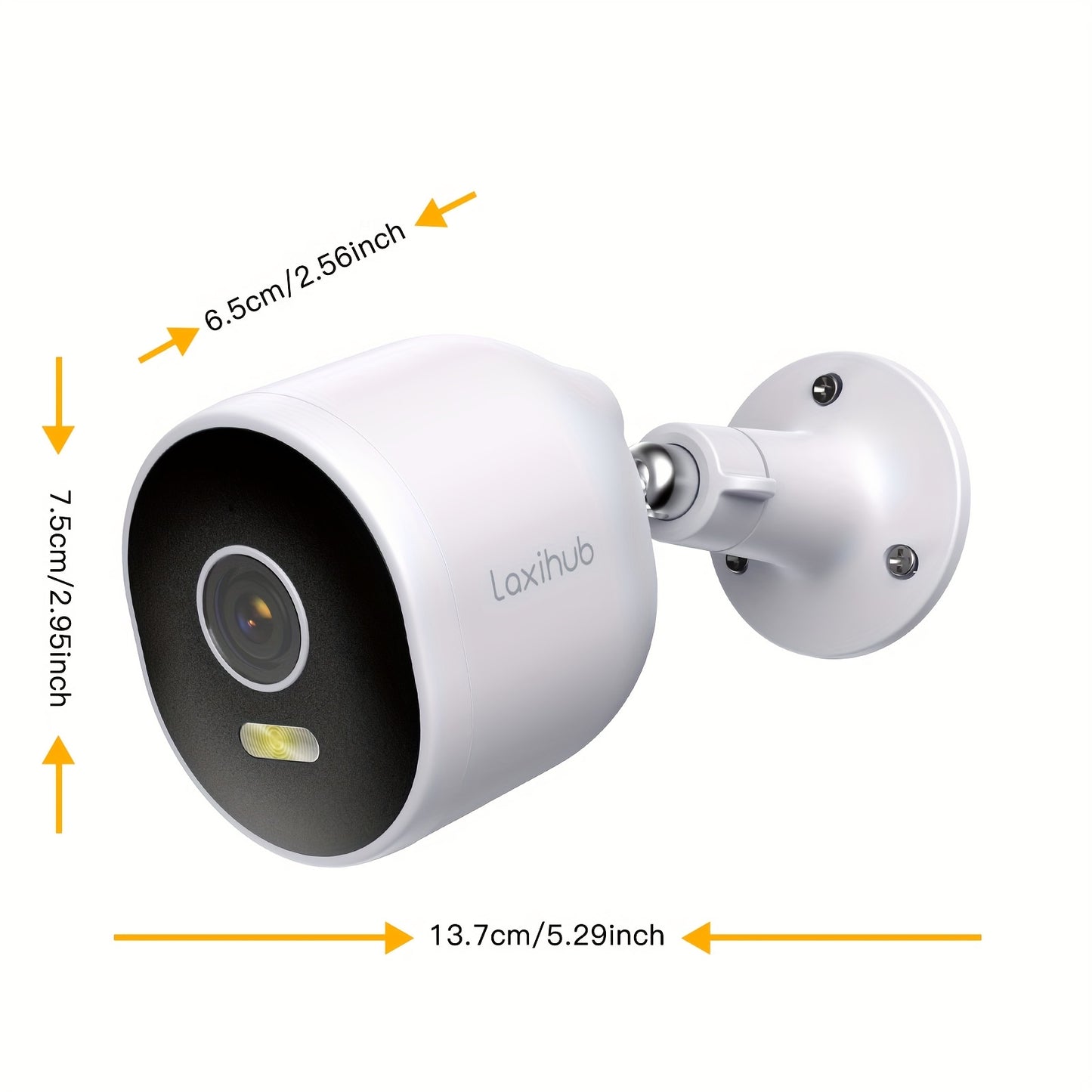 1/2/4 Stück Laxihub 3MP 1296P WLAN Outdoor Überwachungskameras, Innenkamera für Haussicherheit, für die Überwachung von Haustüren, 2-Wege-Audio, Cloud/Speicherkarten-Speicher, Vollfarb-Nachtsicht, KI-Bewegungserkennung Digitalkamera, Moderne Überwachungsk