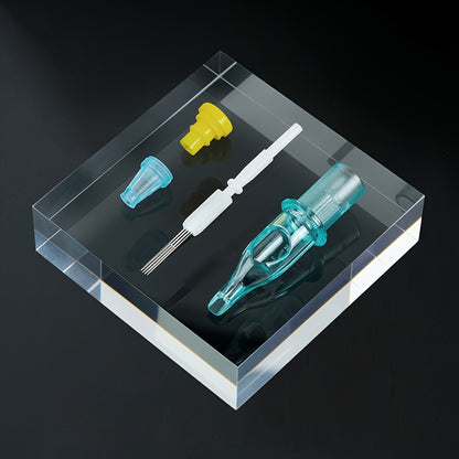 20 Stück/Box Aurora 10 Serie Tätowiernadeln, superstarker Nadeldraht aus Stahl, langfristige Nutzung ohne Abstumpfen, große Tintenkapazität, durchsichtig für einfache Beobachtung, geeignet für Tätowierer  Anfänger, Tattoo-Zubehör, Körperkunst-Design