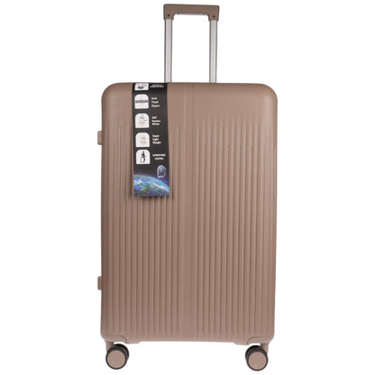Christian Wippermann XL Jumbo 4-Rollen Koffer sehr groß 49x75x30cm Schloss | bis 111 Liter, 3,6 kg leicht |für Männer & Frauen
