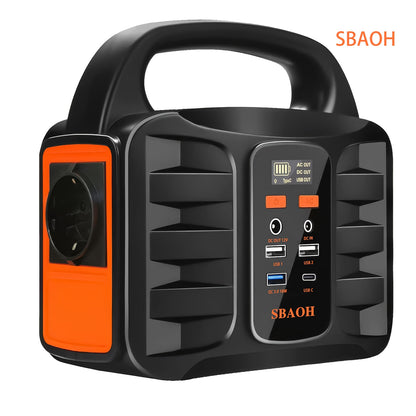 SBAOH Tragbares Power-Station 99Wh, 150W Solar-Generator-Batterie mit AC/USB-Ausgang, mobiler Stromgenerator für Reisen, Camping, Outdoor, Notfälle