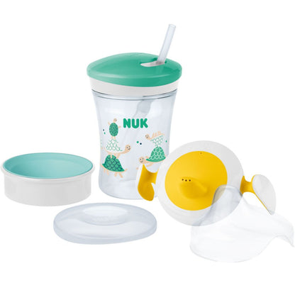 NUK 3-in-1 Trinklernset| 1x Action Cup |1x Trainer Cup Aufsatz|1x Magic Cup Aufsatz