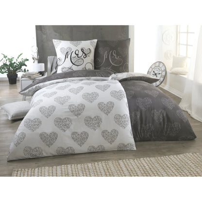 Bettwäsche 135x200 4teilig - Bettwäsche Set Allergiker geeignet - Bettbezug 135 x 200 & Kissenbezug 80x80 | modern & hochwertig