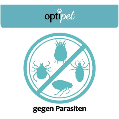 OptiPet Ungeziefer Halsband für Hunde gegen Zecken, Milben, Flöhe Flohhalsband für Hunde Insektenhalsband Hund Parasitenabwehr Hund