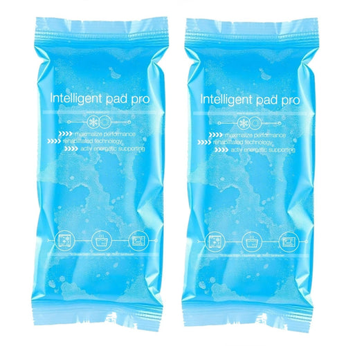 TK 2x Kalt Warm Kompressen blau - MADE IN GERMANY - Kühlpads Set 29x12 cm - Vielseitige Kühl- und Warmkissen, Gelkissen