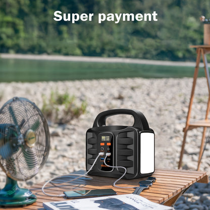 SBAOH Tragbares Power-Station 99Wh, 150W Solar-Generator-Batterie mit AC/USB-Ausgang, mobiler Stromgenerator für Reisen, Camping, Outdoor, Notfälle
