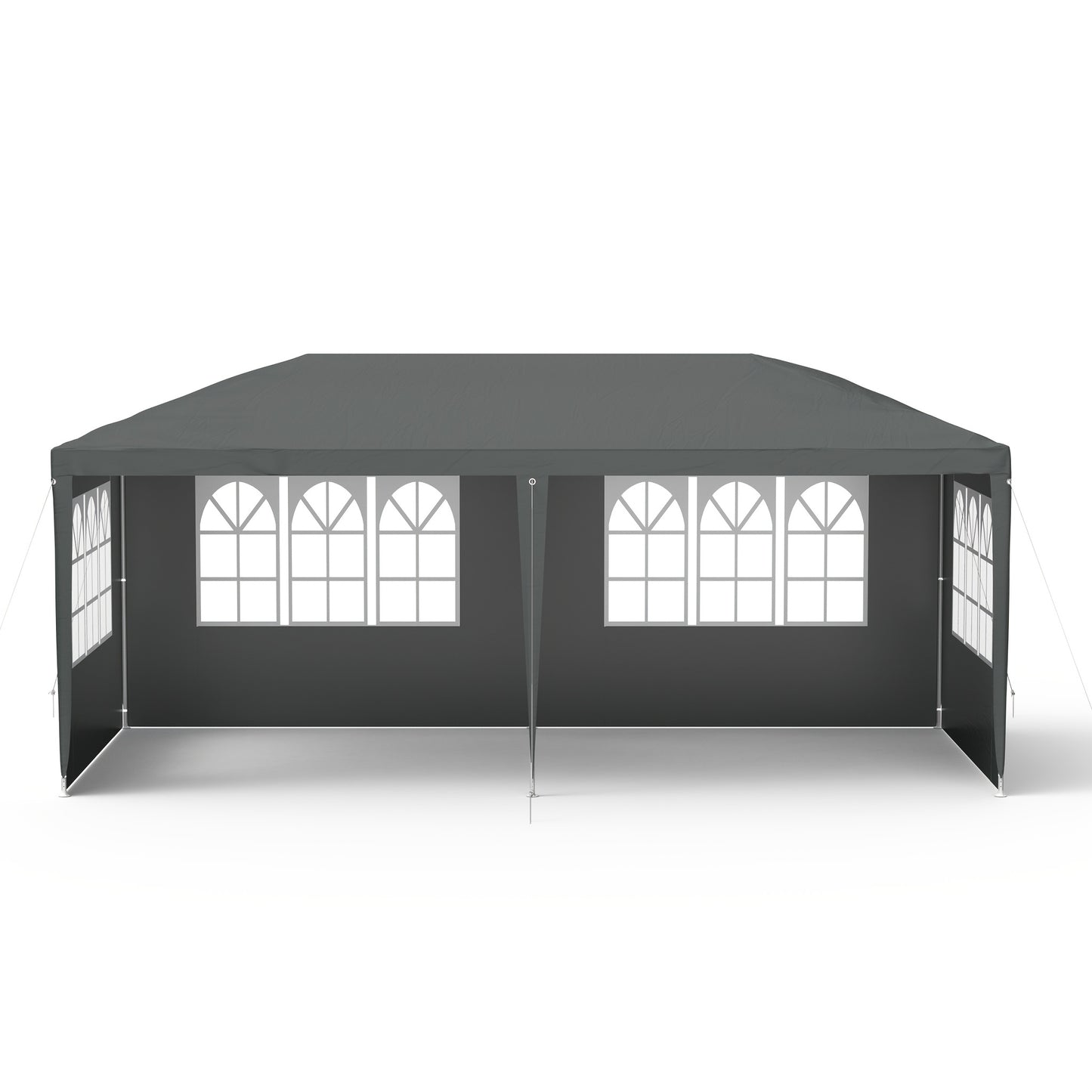 3 x 3 M Pavillon Party Zelt Garten Pavillon mit 4 Seitenwänden Sonnenschutz UV-Schutz für Garten, Party, Hochzeit, Picknick