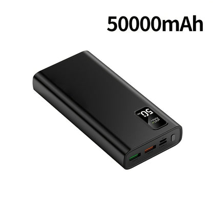 50000mAh Powerbank, LED-Ladeanzeige, Type-C Schnellladung, Hochkapazitäts-Super-Schnellladegerät, geeignet für Handys/Samsung/Android-Geräte, Outdoor-Notstrom-Akku mit abnehmbarem Design, Tragbares Netzteil,Schlankes Powerbank,Leichtes Ladegerät,Hochkapaz