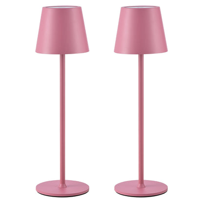 2/4er-Packung Kabellose Tischlampen, Wiederaufladbare Lampen, Touch-Steuerung, 3 Farbtemperaturen, Stufenlos Dimmbar, IPX7 LED Tragbare Kabellose Lampe, 4000mAh Batteriebetriebene Lampe