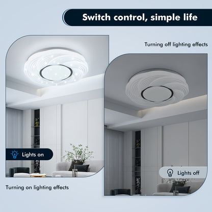 LED-Deckenleuchte mit kaltweißem Licht im Creme-Stil für Schlafzimmer, geeignet für Schlafzimmer, Arbeitszimmer, Küche, Ankleidezimmer, Flur, Treppenhaus, Parkplatz, Geschäft  Büro