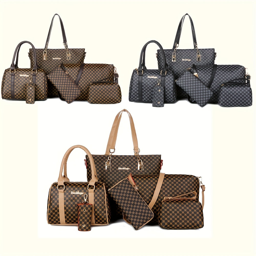 Damen-Handtaschen-Set, Schwarz für Alltag und Zuhause – Detailansicht 2
