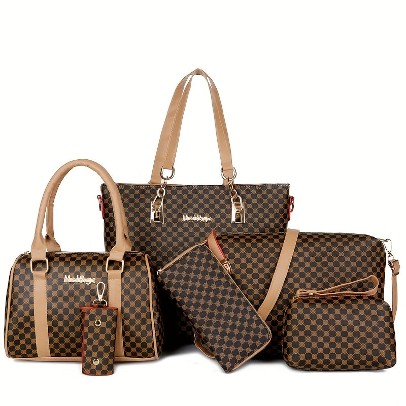 Damen-Handtaschen-Set, Schwarz für Alltag und Zuhause – Detailansicht 3
