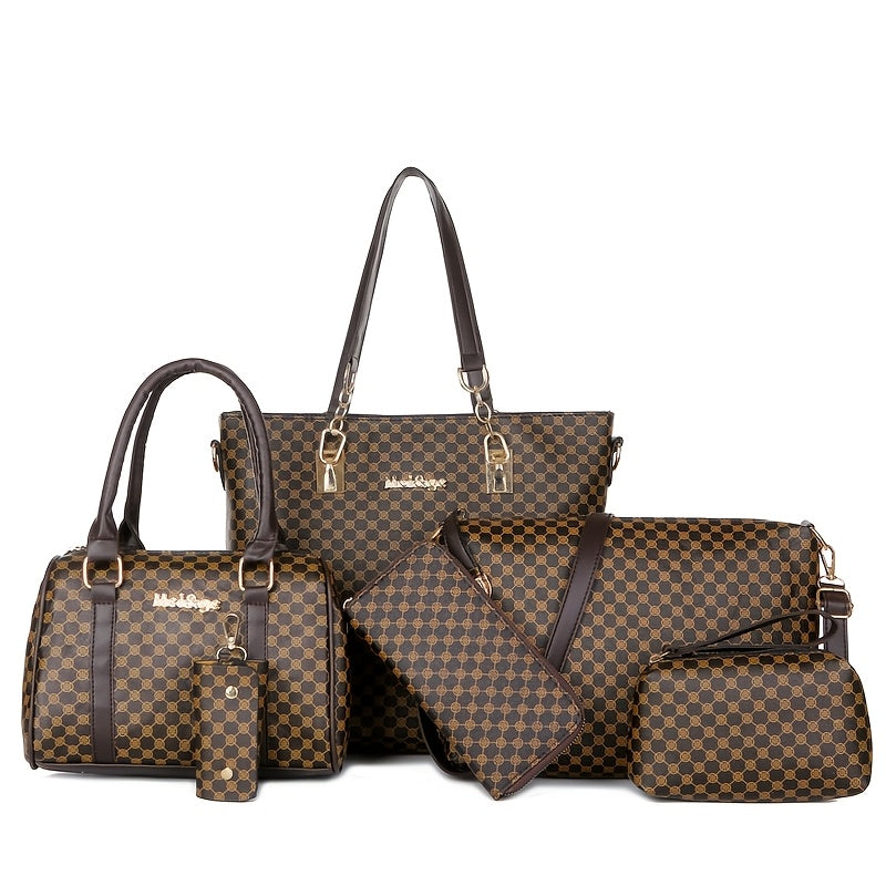 Damen-Handtaschen-Set, Schwarz für Alltag und Zuhause – Detailansicht 11