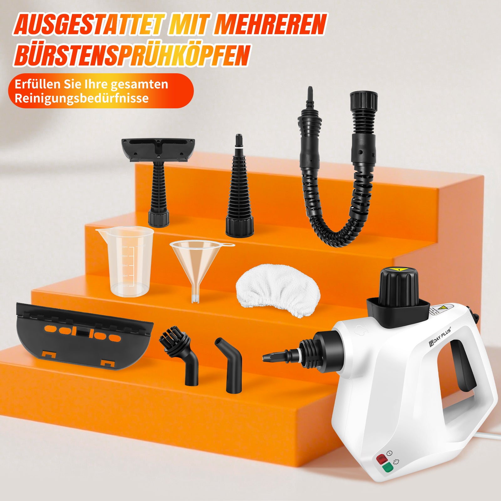 Dampfreiniger, 1200 W für Böden und Bad – Detailansicht 11