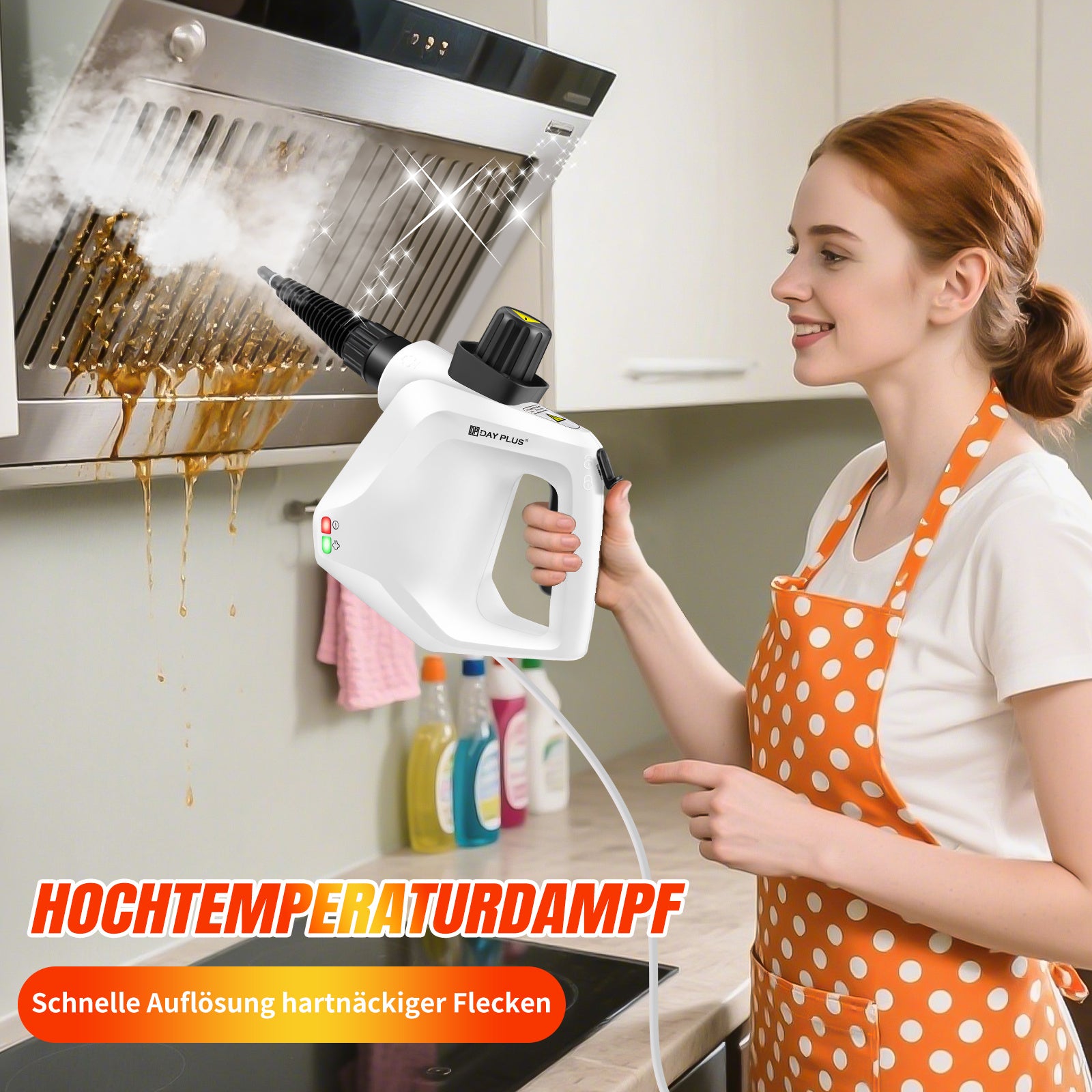 Dampfreiniger, 1200 W für Böden und Bad – Detailansicht 12
