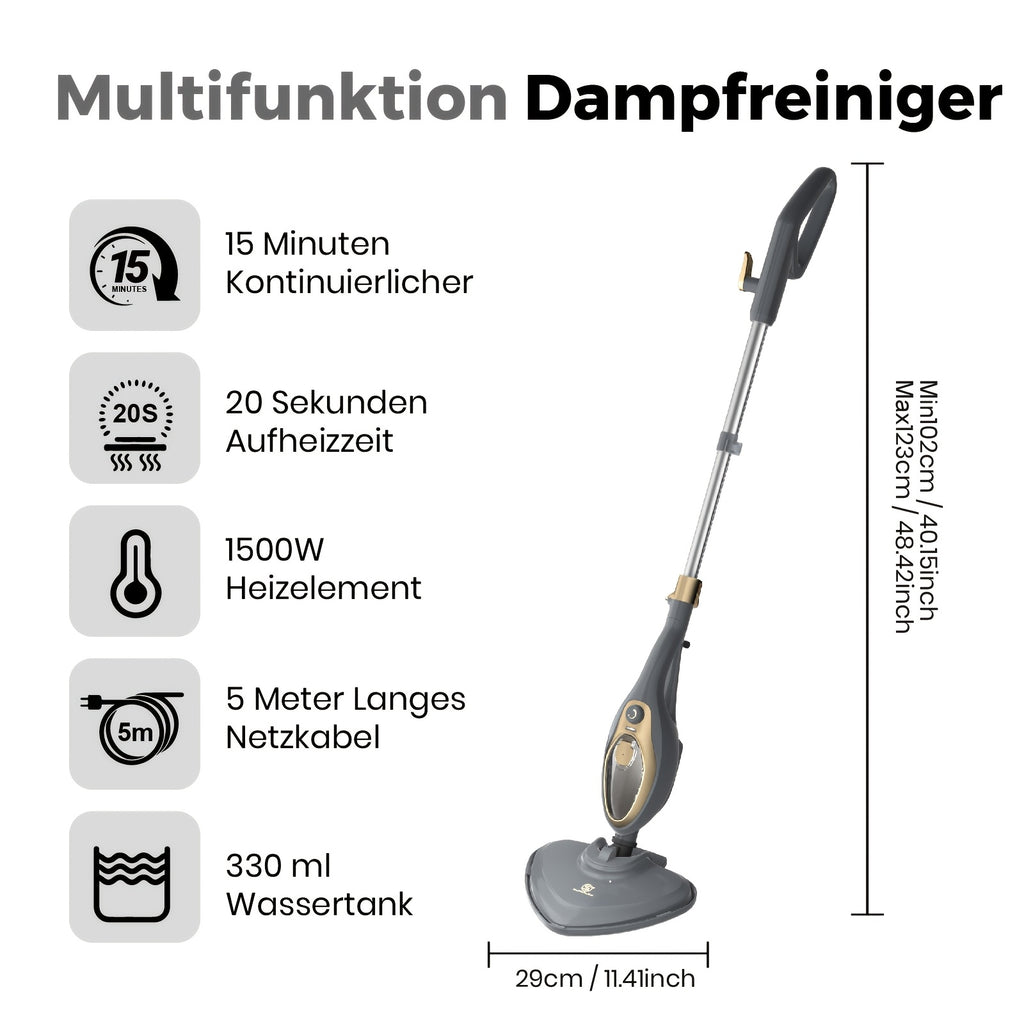 Dampfreiniger, Aschblond für Böden und Bad – Detailansicht 8