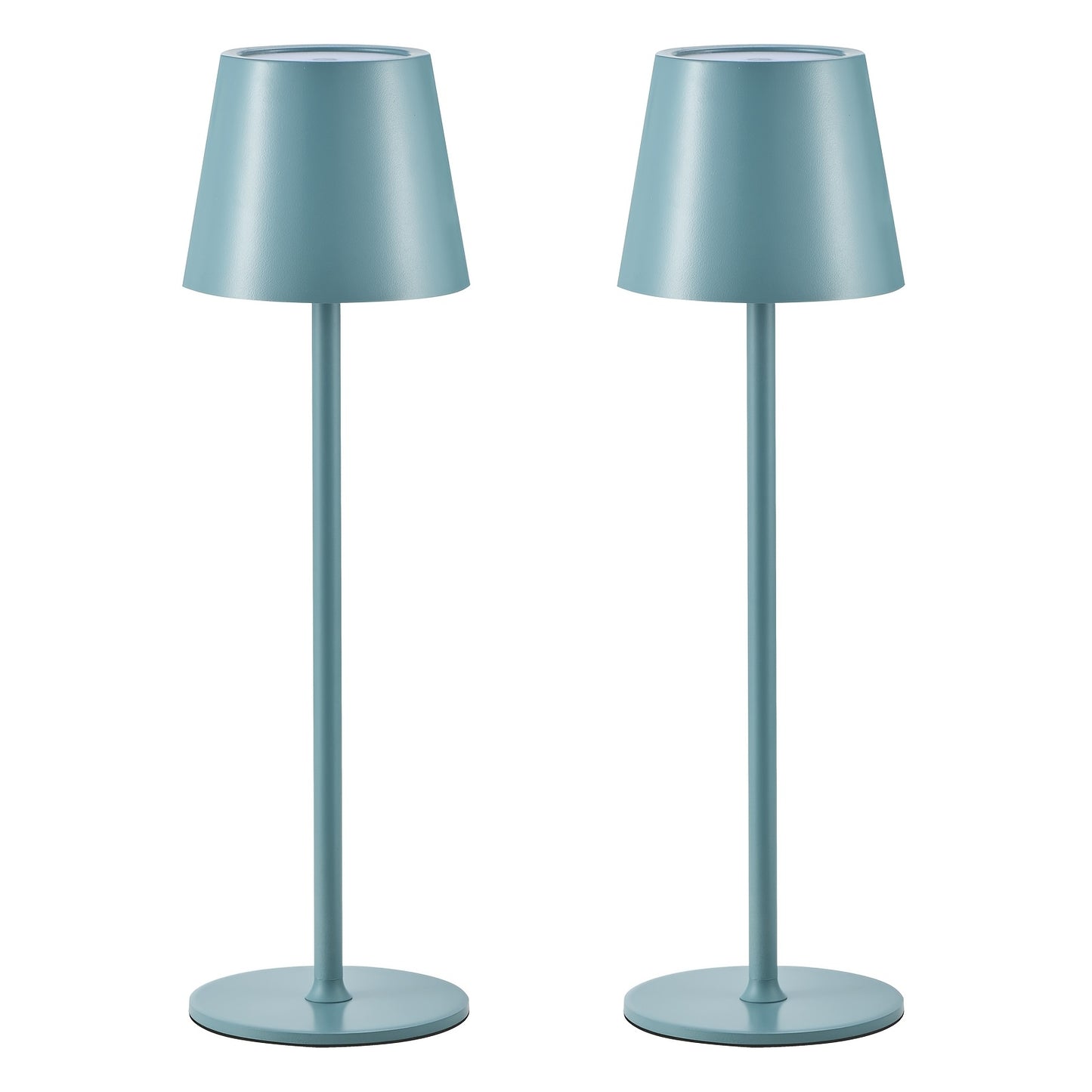2er-Pack Kabellose Tischlampe LED Schreibtischlampe, 4000mAh Wiederaufladbare Touch Nachtlicht Kabellos Minimalistisches Design für Zuhause/Restaurant/Schlafzimmer/Außenbereich