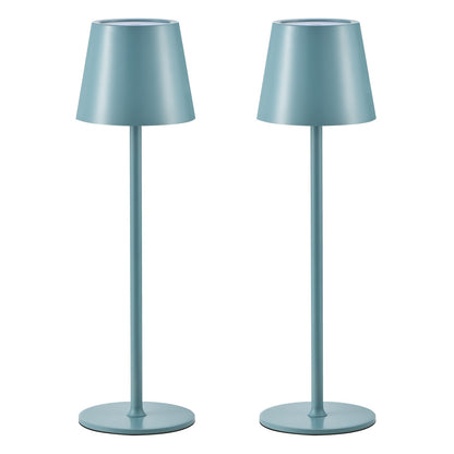 2er-Pack Kabellose Tischlampe LED Schreibtischlampe, 4000mAh Wiederaufladbare Touch Nachtlicht Kabellos Minimalistisches Design für Zuhause/Restaurant/Schlafzimmer/Außenbereich