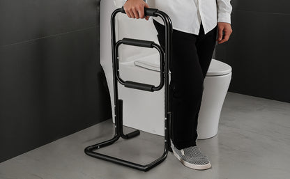 Steh- und Sitzhilfe, Bettruhegriff für ältere Menschen und Mobilitätshilfe, rutschfeste Griffe, robustes Stahlmaterial